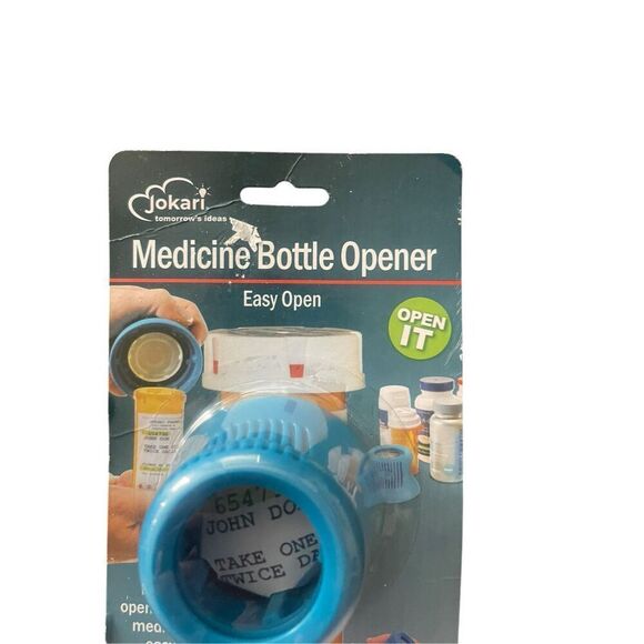 New Jokari Easy Open Medicine Bottle Cap Opener 4X Magnifier Cap Gripper Remover - Picture 2 of 6